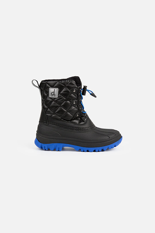 Quilted Winter Boots With Polar Fleece Lining Noir - Image 3