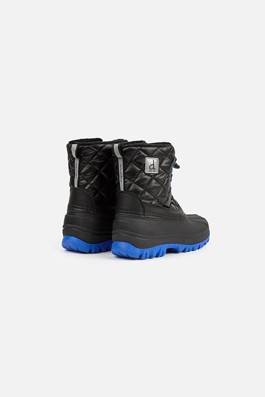 Quilted Winter Boots With Polar Fleece Lining Noir - Image 2