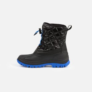 Quilted Winter Boots With Polar Fleece Lining Noir - Image 4