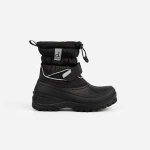 Rubberized Puffer Winter Boots Black - Image 2