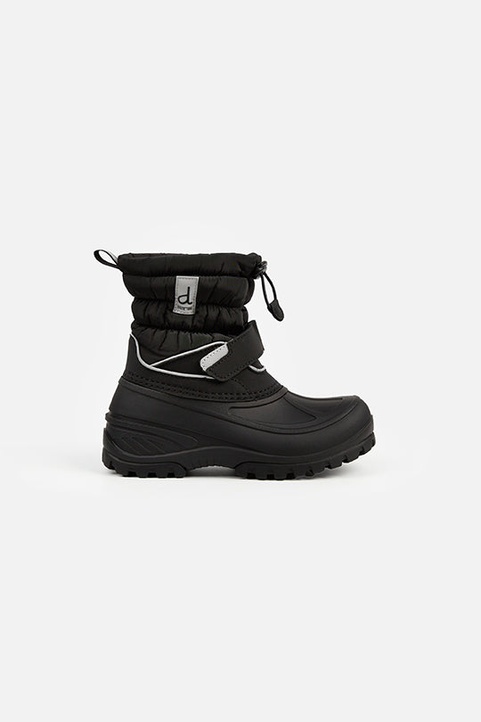 Rubberized Puffer Winter Boots Black - Image 2