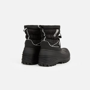 Rubberized Puffer Winter Boots Black - Image 3