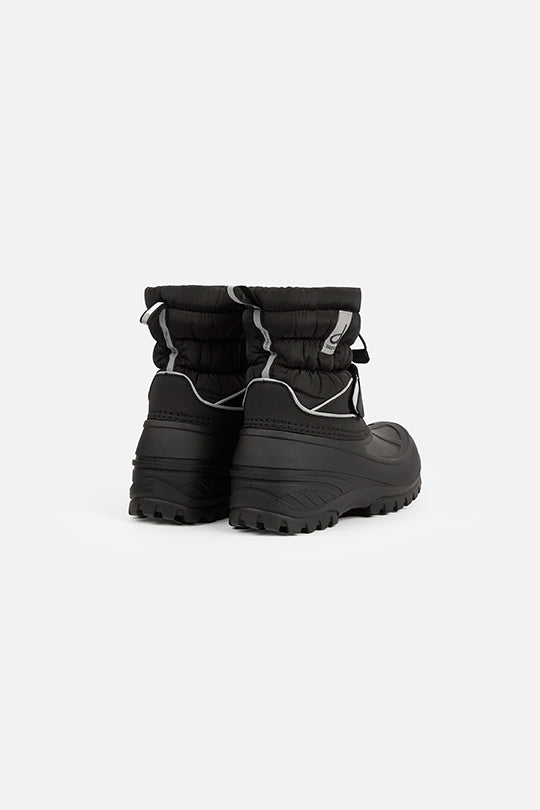 Rubberized Puffer Winter Boots Black - Image 3