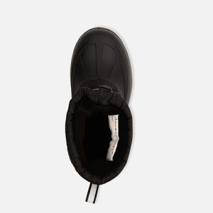 Rubberized Puffer Winter Boots Black - Image 4