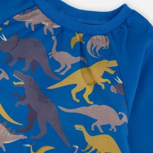 Apron Blue Dinosaur Print - Image 3