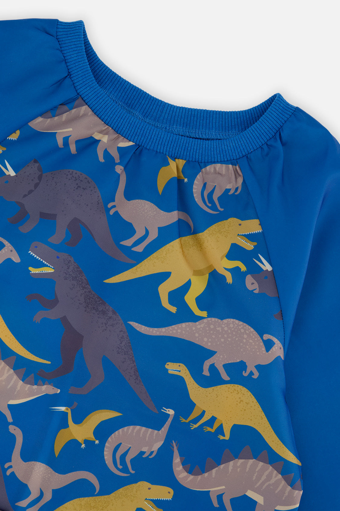 Apron Blue Dinosaur Print - Image 3